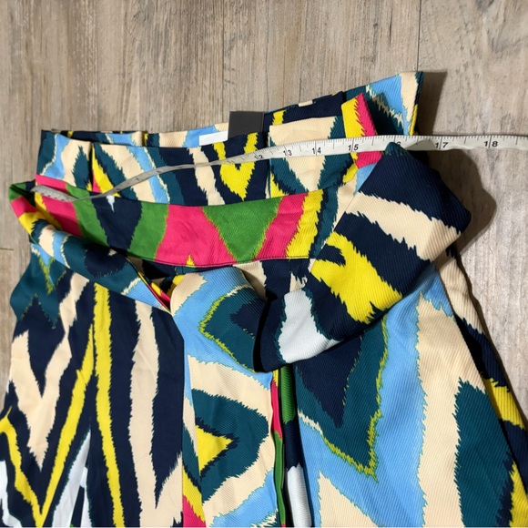 Gracia Women's Tie-Waist Wide Leg Abstract Print Palazzo Pant, Various Sizes - Picture 7 of 11